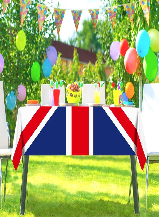 Hafangry Union Jack Flag Tablecloth Great Britain United Kingdom Party Decoration UK British Patriotic Events Kitchen Dining Room Home Decor-60×84inch - Image 5