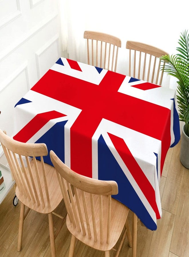 Hafangry Union Jack Flag Tablecloth Great Britain United Kingdom Party Decoration UK British Patriotic Events Kitchen Dining Room Home Decor-60×84inch - Image 2