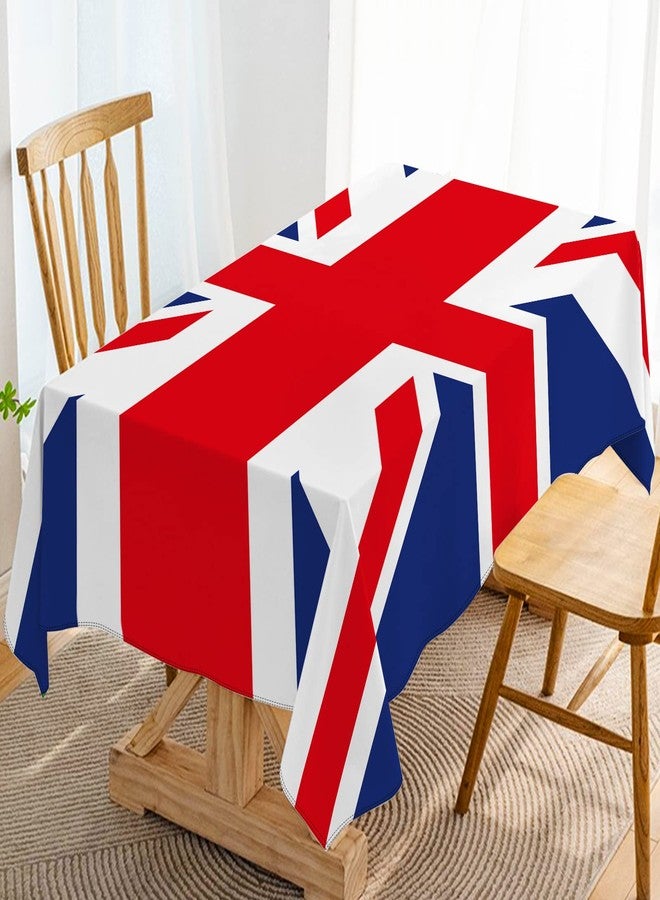 Hafangry Union Jack Flag Tablecloth Great Britain United Kingdom Party Decoration UK British Patriotic Events Kitchen Dining Room Home Decor-60×84inch - Image 1
