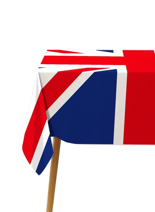 Hafangry Union Jack Flag Tablecloth Great Britain United Kingdom Party Decoration UK British Patriotic Events Kitchen Dining Room Home Decor-60×84inch - Image 4
