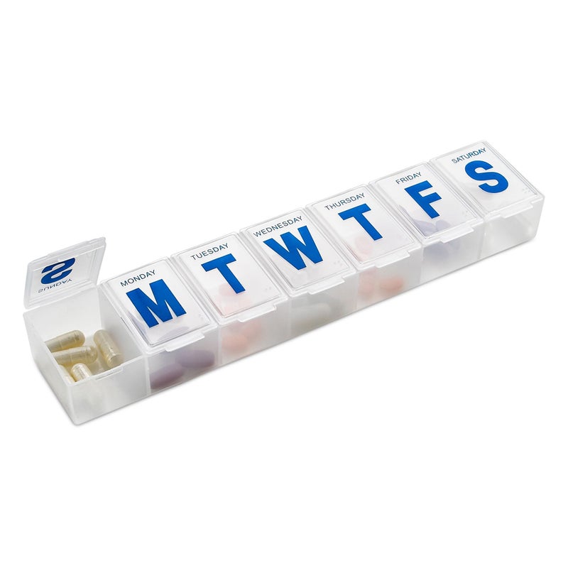 MEDca Weekly Pill Organizer 7Day Pill Planner Extra Large