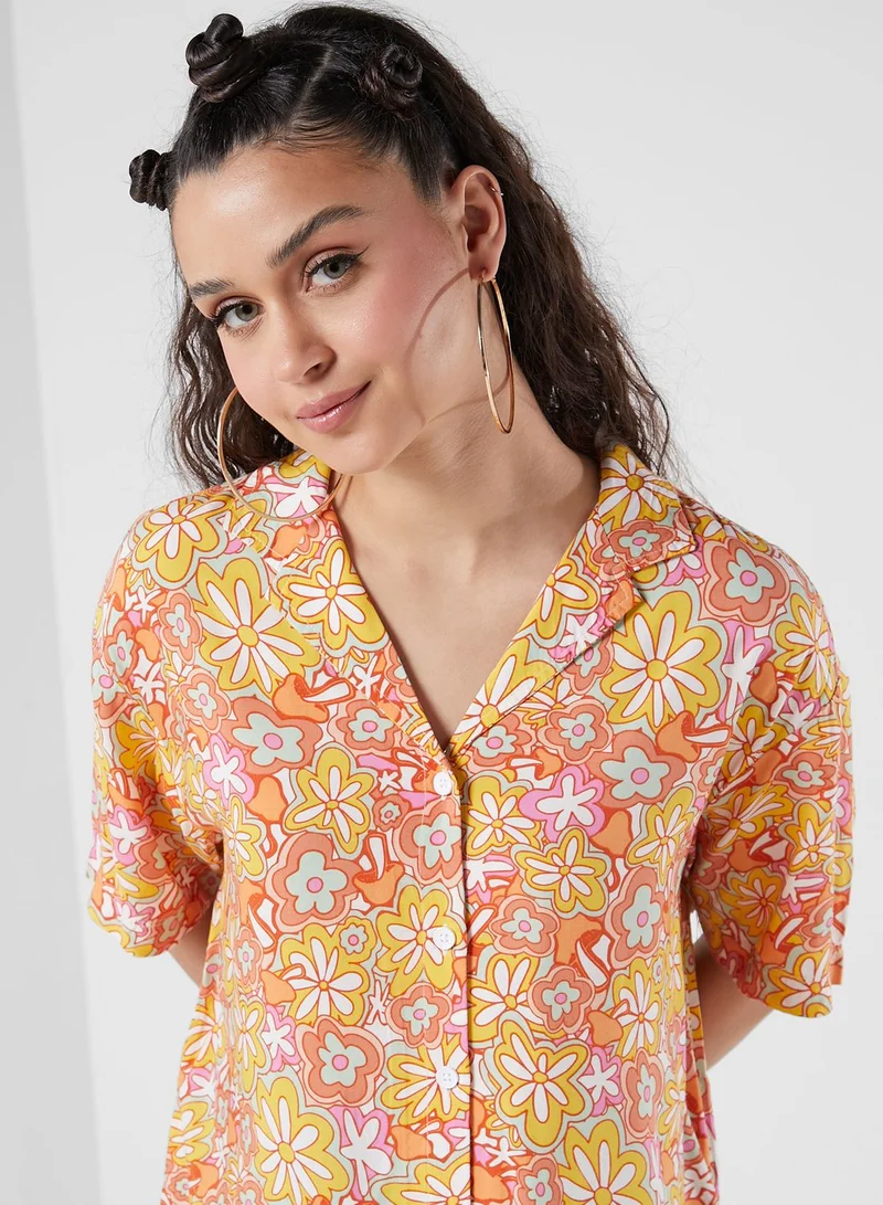 VANS Resort Floral Print Woven Shirt