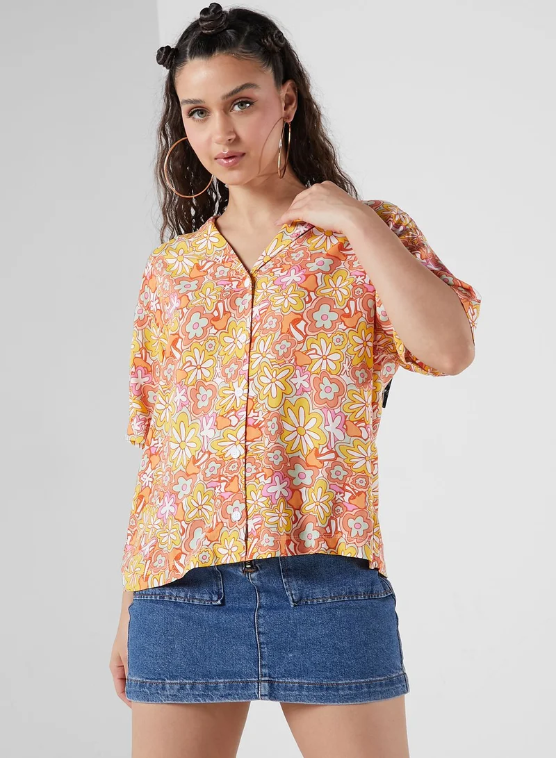 VANS Resort Floral Print Woven Shirt