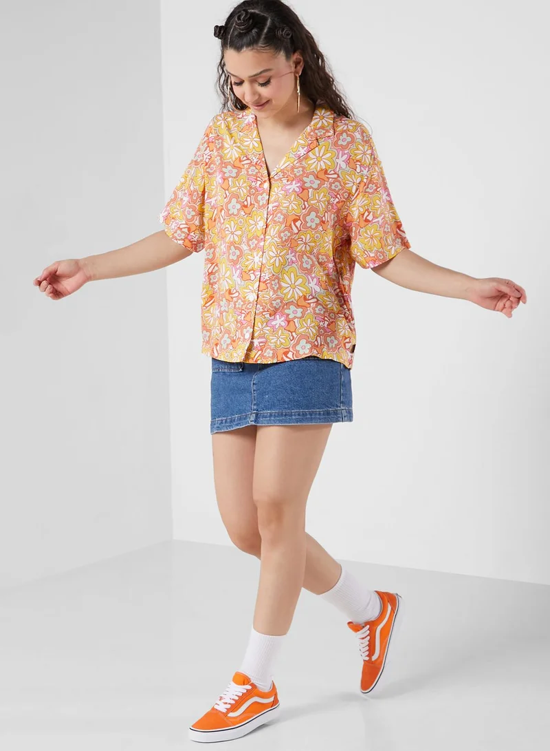 VANS Resort Floral Print Woven Shirt