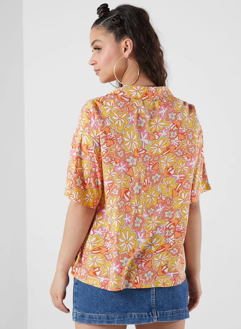 VANS Resort Floral Print Woven Shirt