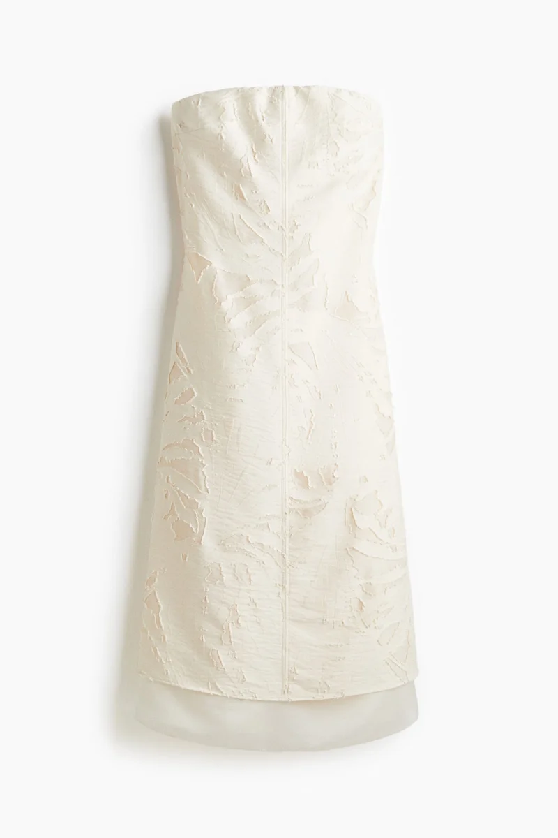 H&M Jacquard-weave bandeau dress