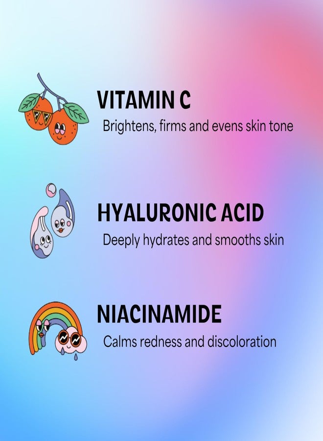 InstaNatural BESTIES Gentle Teen Gel Face Moisturizer | with Vitamin C, Hyaluronic Acid, Niacinamide for Hydration, Smoothness, Even Skintone | Simple Skincare for Healthy Skin (for All Skin Types) - Image 3