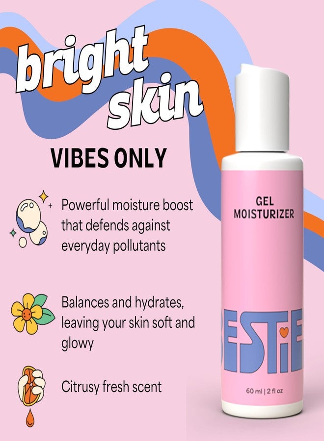 InstaNatural BESTIES Gentle Teen Gel Face Moisturizer | with Vitamin C, Hyaluronic Acid, Niacinamide for Hydration, Smoothness, Even Skintone | Simple Skincare for Healthy Skin (for All Skin Types) - Image 2