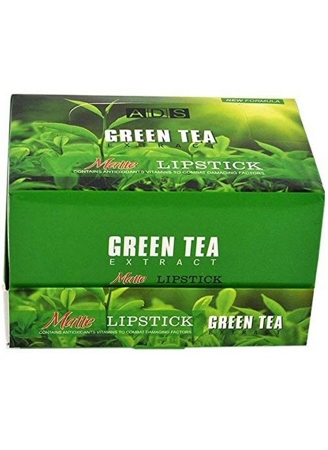 ADS - Green Tea Extract Matte Lipstick Set Of 12 With Multi Shades For Women & Girls ; Lipstick Multi Shades Lipstick - Image 1
