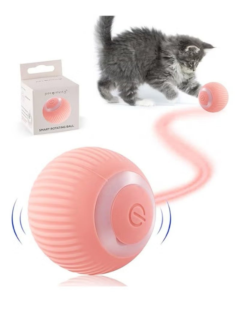Interactive Cat Ball Toy, Intelligent Indoor Automatic Moving Ball Puzzle Dispel Boredom USB Charging Pet Toy - Image 1