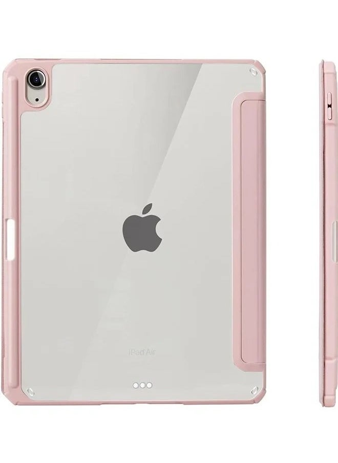 Shockproof Case for iPad 10th Generation 10.9 Inch (2022): This durable cover features a clear, transparent back shell to protect your iPad while showcasing its design. It includes a built-in pencil