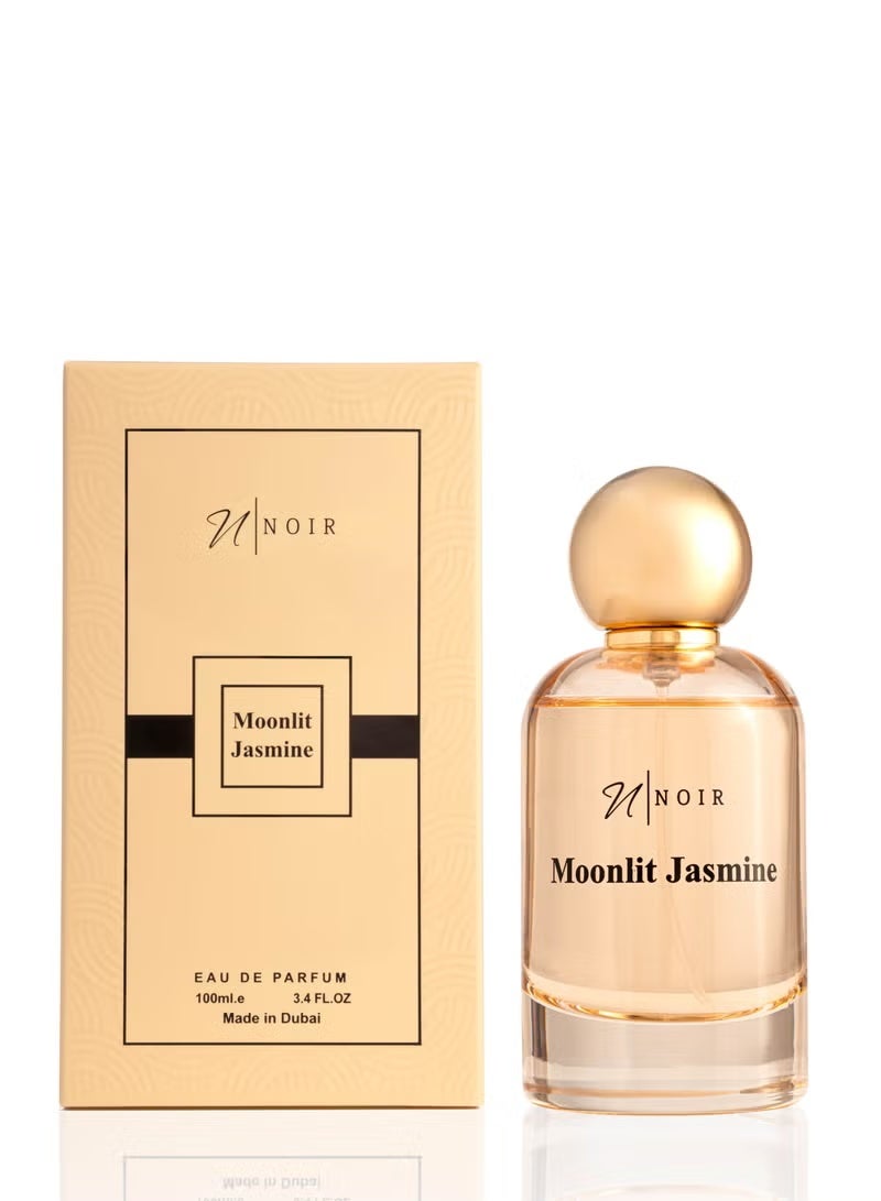 noir Moonlit Jasmine Eau de Parfum for Women – Warm, Sweet Floral Fragrance of Jasmine, Peach & Amber with Creamy Caramel & Sandalwood | Long Lasting Luxury Scent – 100ml - Image 2