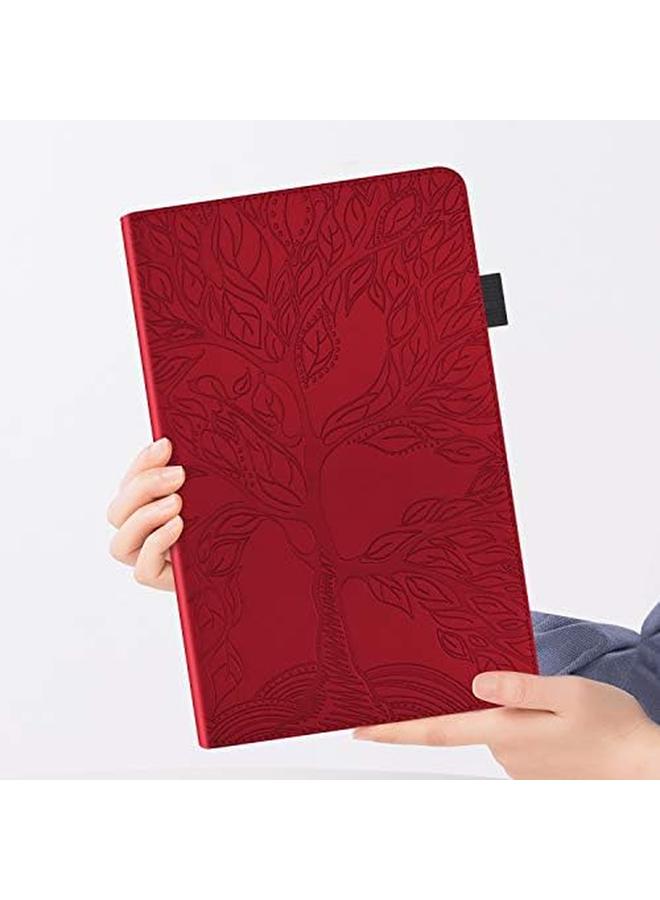 Case For Lenovo Tab P11 Pro 2Nd Gen 11.2 Inch 2022 Folio Flip Pu Leather Protective Case Lenovo Tab P11 Pro 2Nd Gen Pen Holder Stand Wallet Cover Case Tablet Case Lenovo Tb132Fu Tb138Fc Red