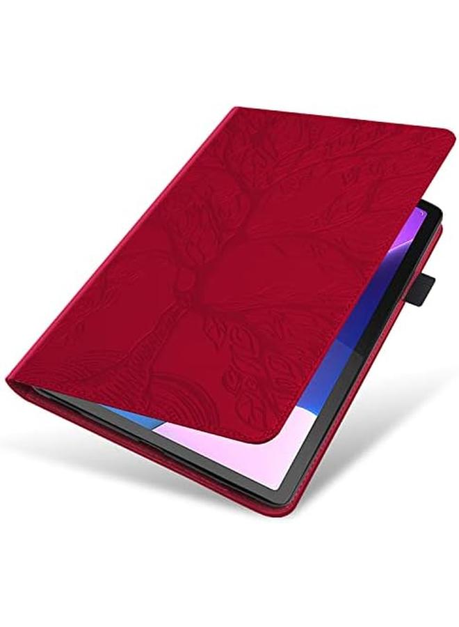 Case For Lenovo Tab P11 Pro 2Nd Gen 11.2 Inch 2022 Folio Flip Pu Leather Protective Case Lenovo Tab P11 Pro 2Nd Gen Pen Holder Stand Wallet Cover Case Tablet Case Lenovo Tb132Fu Tb138Fc Red