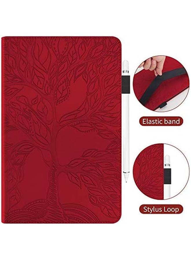 Case For Lenovo Tab P11 Pro 2Nd Gen 11.2 Inch 2022 Folio Flip Pu Leather Protective Case Lenovo Tab P11 Pro 2Nd Gen Pen Holder Stand Wallet Cover Case Tablet Case Lenovo Tb132Fu Tb138Fc Red