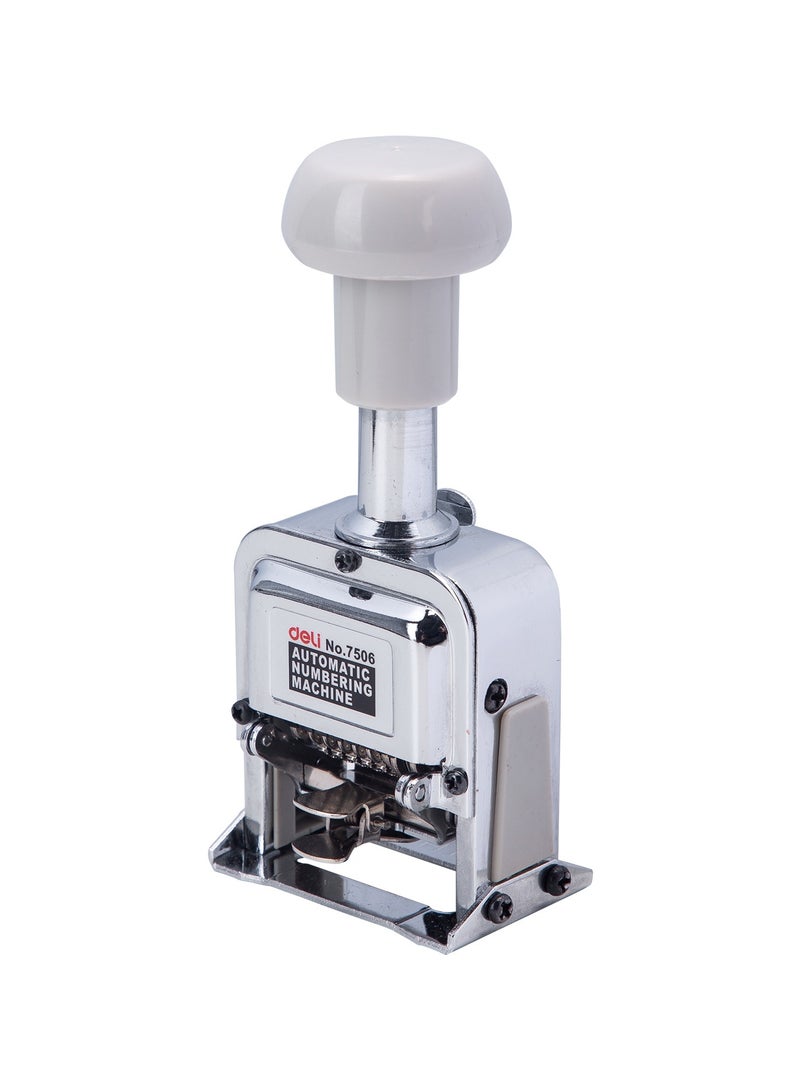 ديليE7506 آلة ترقيم بـ6 أرقام، بيضاء – مثالية لتصنيف المكتب والترقيم - Image 3