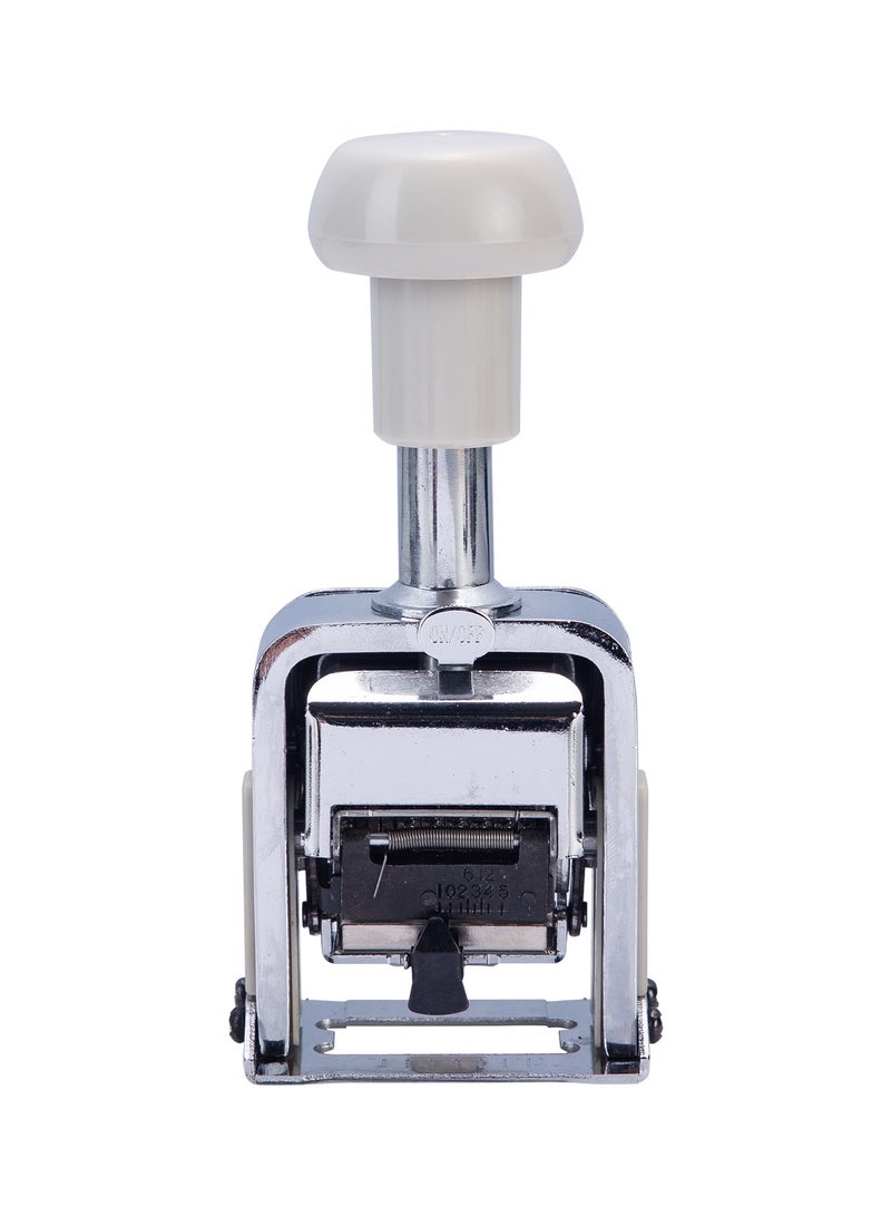 ديليE7506 آلة ترقيم بـ6 أرقام، بيضاء – مثالية لتصنيف المكتب والترقيم - Image 5