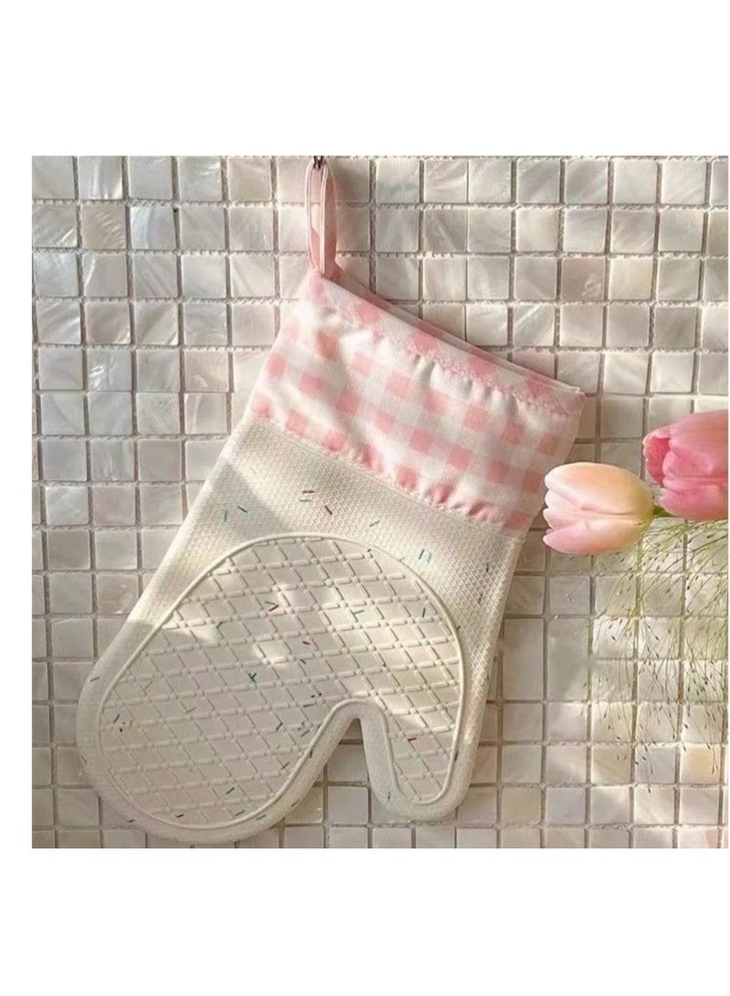 1 Piece Silicone Oven Gloves Heat-Resistant, Non-Slip Kitchen Mitts for Baking, Cooking & Microwave Use - Image 3