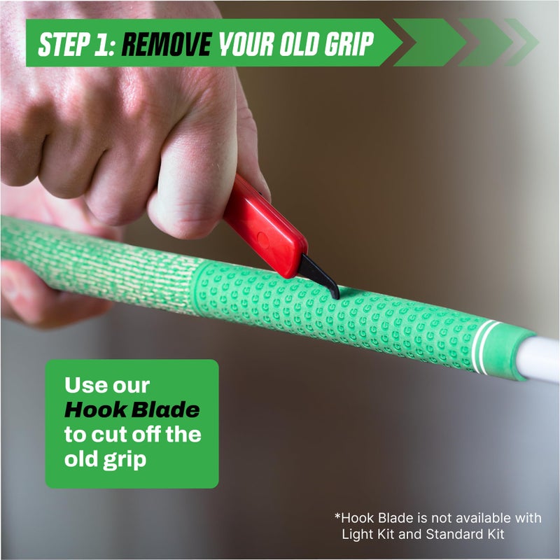 Wedge Guys Golf Grip Kits for Regripping Golf Clubs - Professional Quality - Options Include Hook Blade, 15 or 30 Grip Tape Strips, 5 or 8 oz Grip Solvent & Rubber Vise Clamp - Image 2
