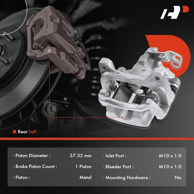 A-Premium Rear Left Brake Caliper Assembly for Chevy Cruze - Image 2