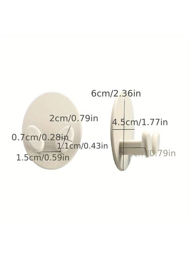 Set of 2 Gray Power Plug Socket Hooks for Wall Decoration and Home Organization - Image 3