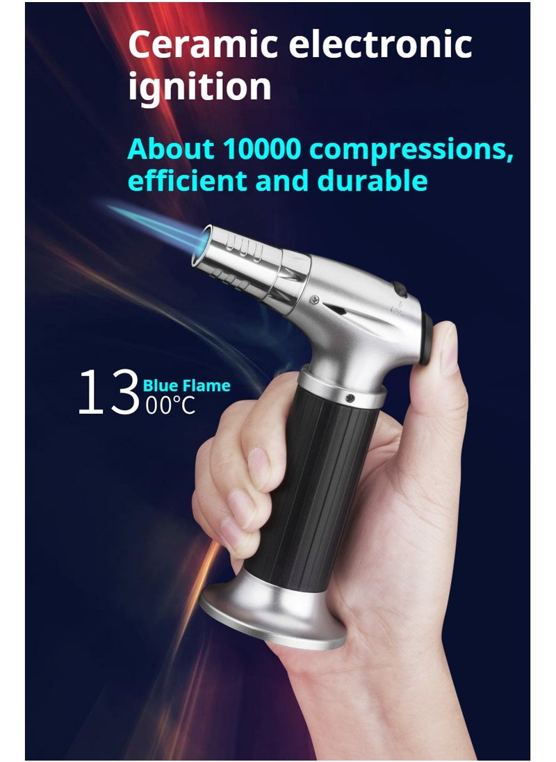 JiFENG 176/1000 实时翻译 划译 قابل للتعديل لهب أخف وزنا قابلة لإعادة الشحن ، ومناسبة للاستخدام في الهواء الطلق في المطبخ ( باستثناء غاز البوتان ، الذهب + أسود )  - Image 3