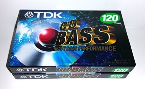 TDK CD Heavy Bass Performance 120 Minutes Audio Cassette Tapes - 2 Pack - Image 1