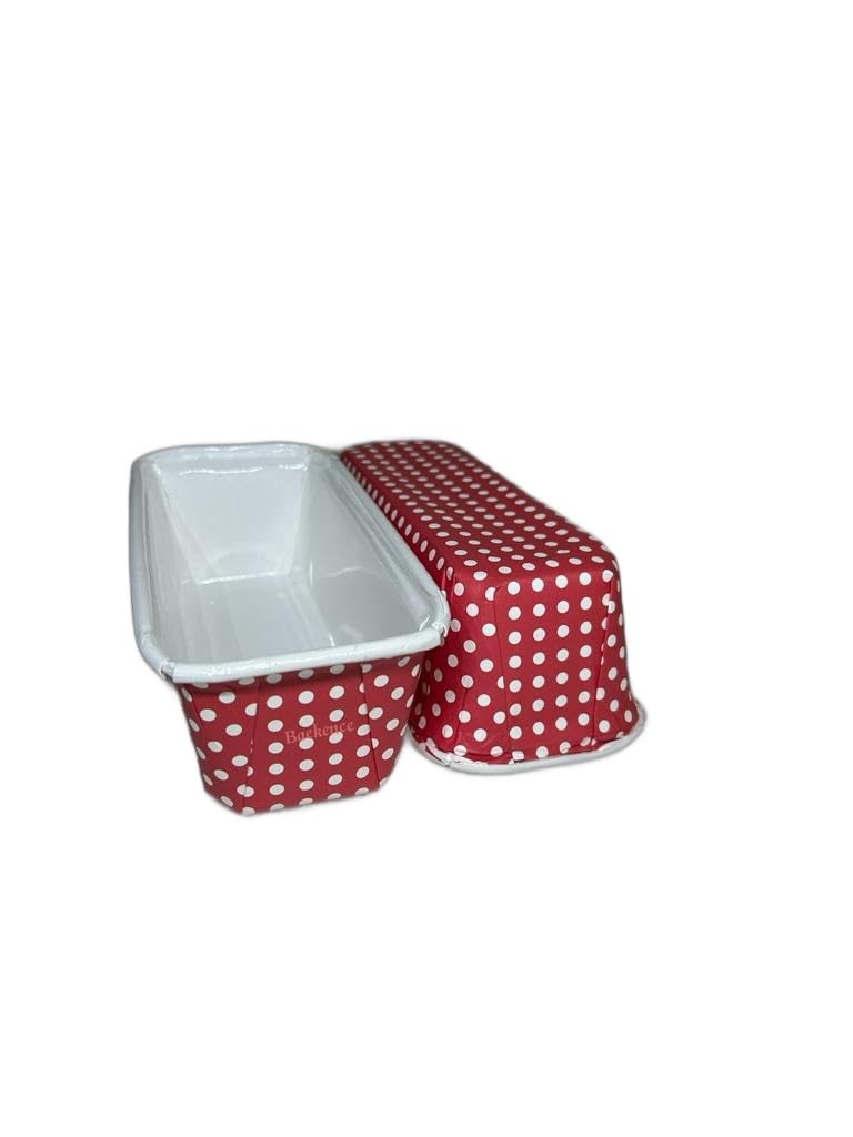 Baekence Baekence Bake and Serve Plumpy Cake Mould Red Pack of 10 pcs200 GMS - Image 2