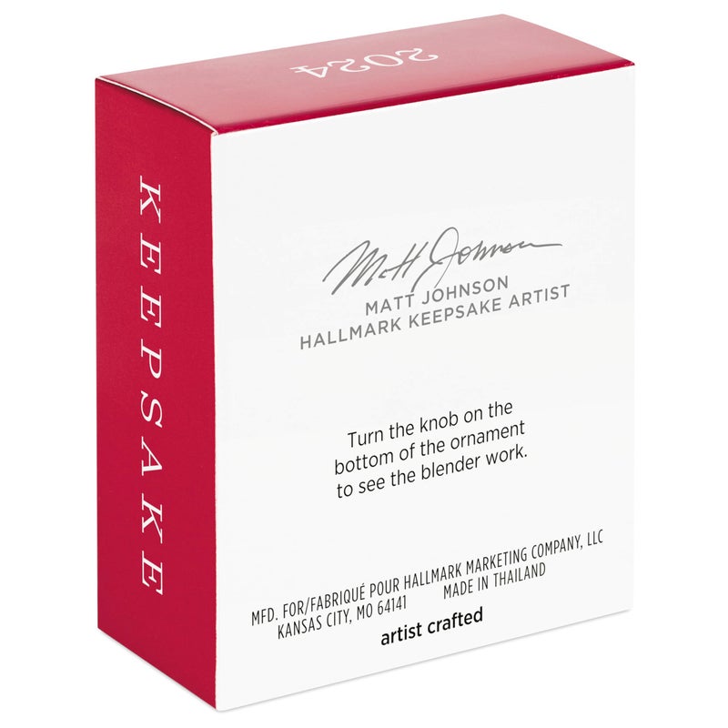 Hallmark Keepsake 1.7"" Mini Christmas Ornament 2024  Bitty Blender  Food Gifts - Image 4