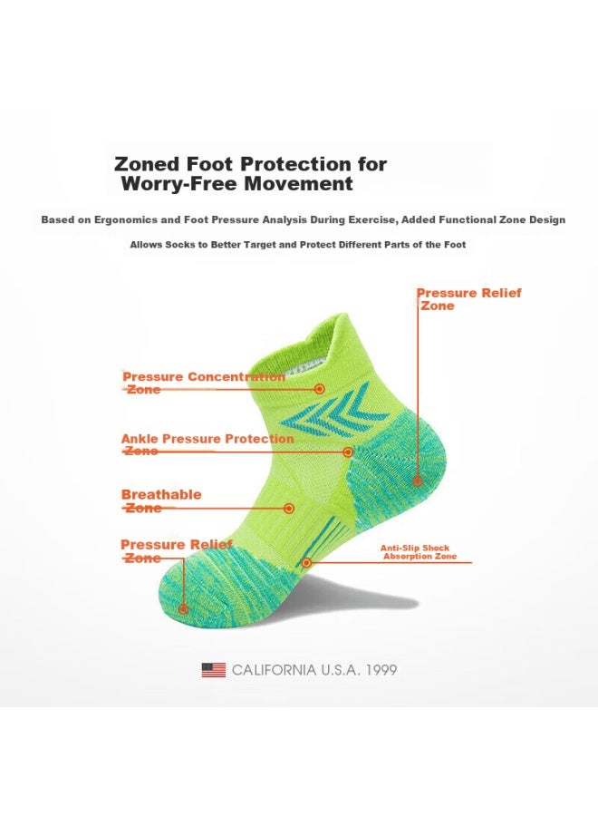 Tfo Compeion-level Outdoor Sports Socks Durable Running Hiking Mountaineering Trail Socks 2902435 Women's Fluorescent Green - Image 2