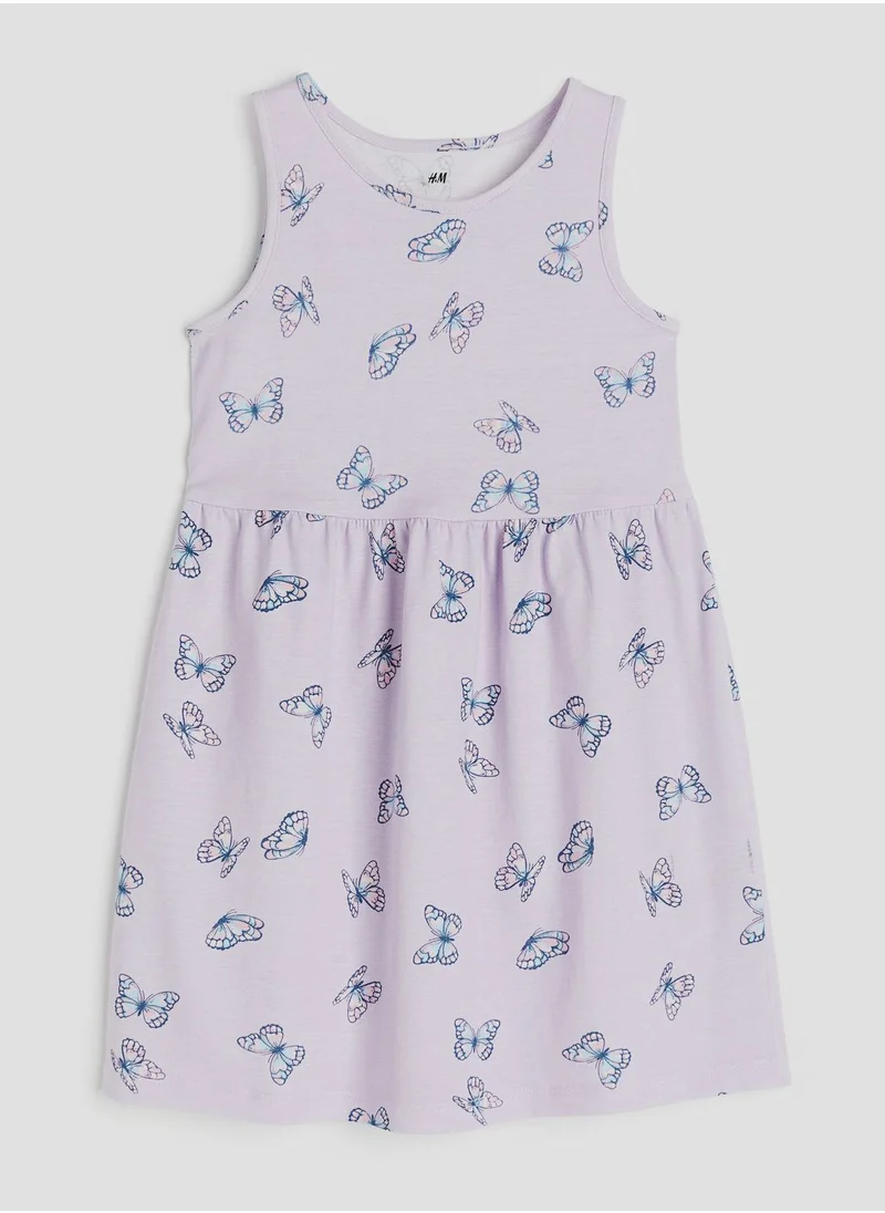 H&M Kids Butterfly Print Midi Dress