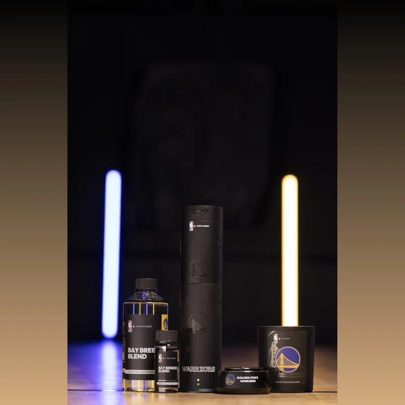 AROMA360 x NBA - Golden State Warriors Luxury Portable Essential Oil Car Diffuser - Aromatherapy Car Diffuser - Auto On/Off Wireless Feature - Oil Not Included