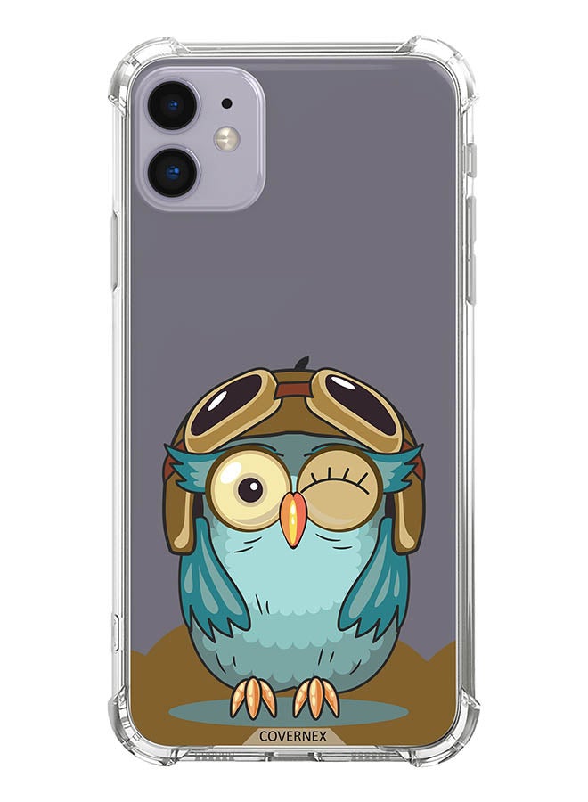 Covernex Shockproof Protective Case Cover For Apple iPhone 11 Cute Owl Wink - Image 1