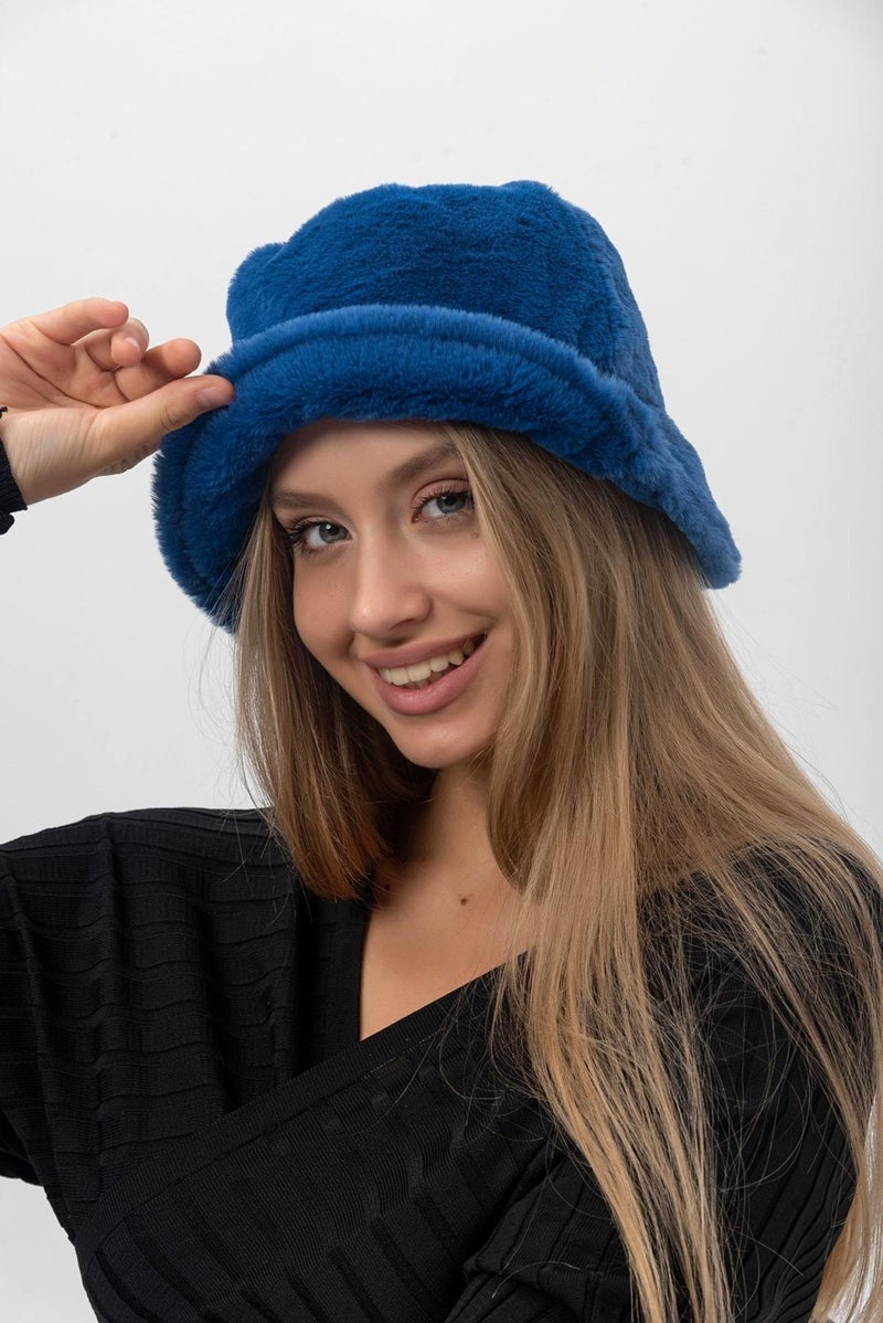 Saria Moda Saria Fashion Plush Bucket Hat  - Image 1