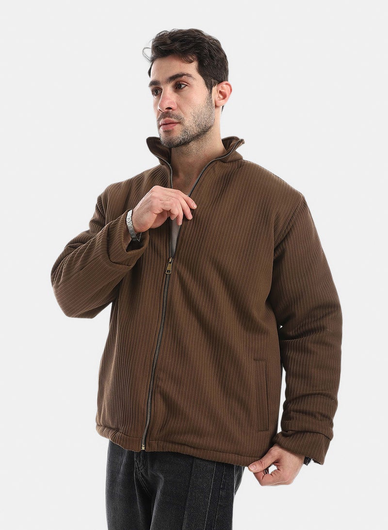Red Circle Istanbul Lycra Jacket With Zipper - Image 2