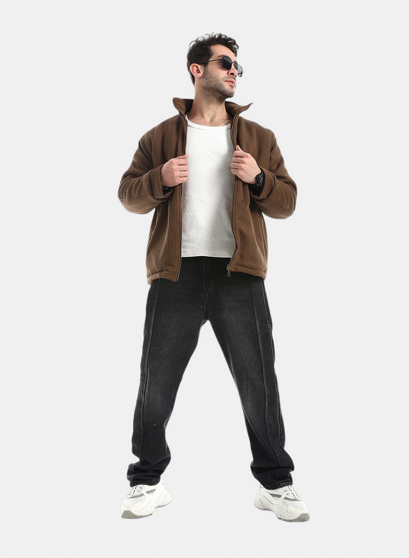 Red Circle Istanbul Lycra Jacket With Zipper - Image 5