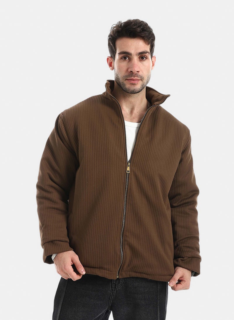 Red Circle Istanbul Lycra Jacket With Zipper - Image 1