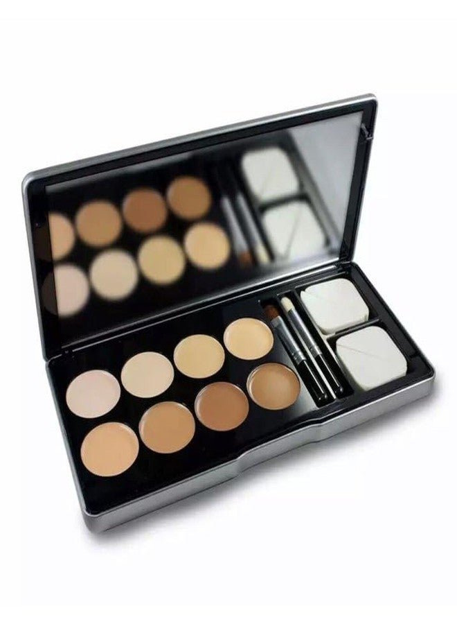 KC Republic Conceal Me Concealer Set With Concealer, Sponges, and Brush Applicators, 8 Colors Makeup Cosmetics - Image 1
