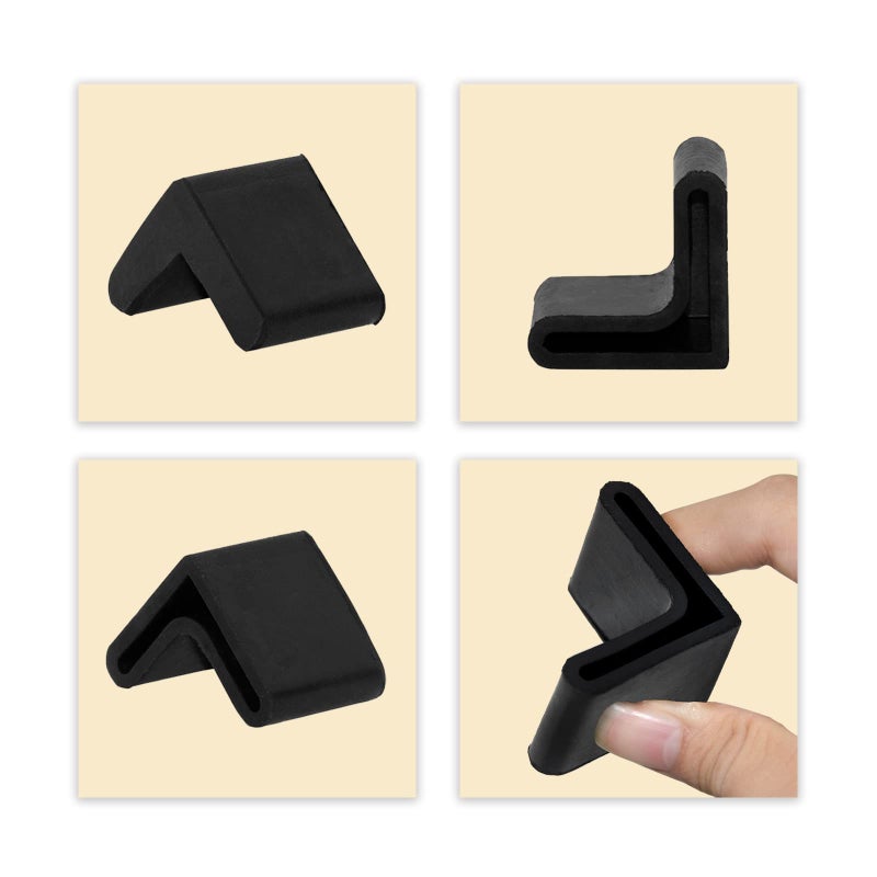 Flyshop Metal Porch Gliders L-Shaped Rubber Angle Iron Foot Pads 4 Pcs 1-3/8"" X 1-3/8"" (35 X 35Mm) - Image 4