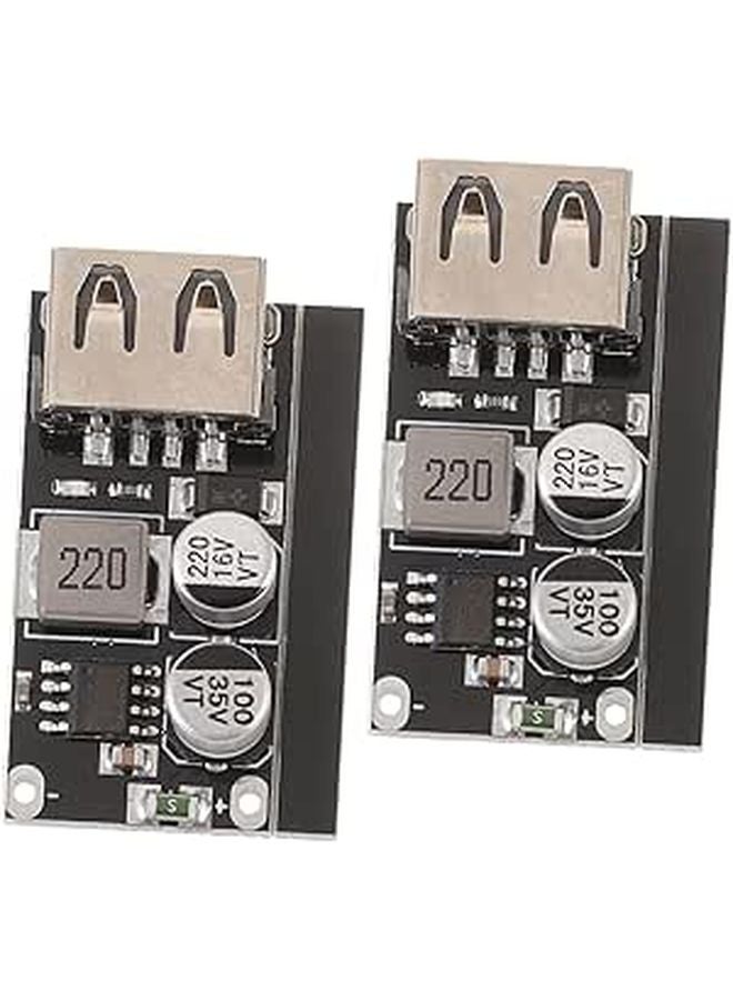 2Pcs 12V to 30V DC Converter Fast USB Charging Module for Mobile Devices Multi Use Power Supply - Image 1