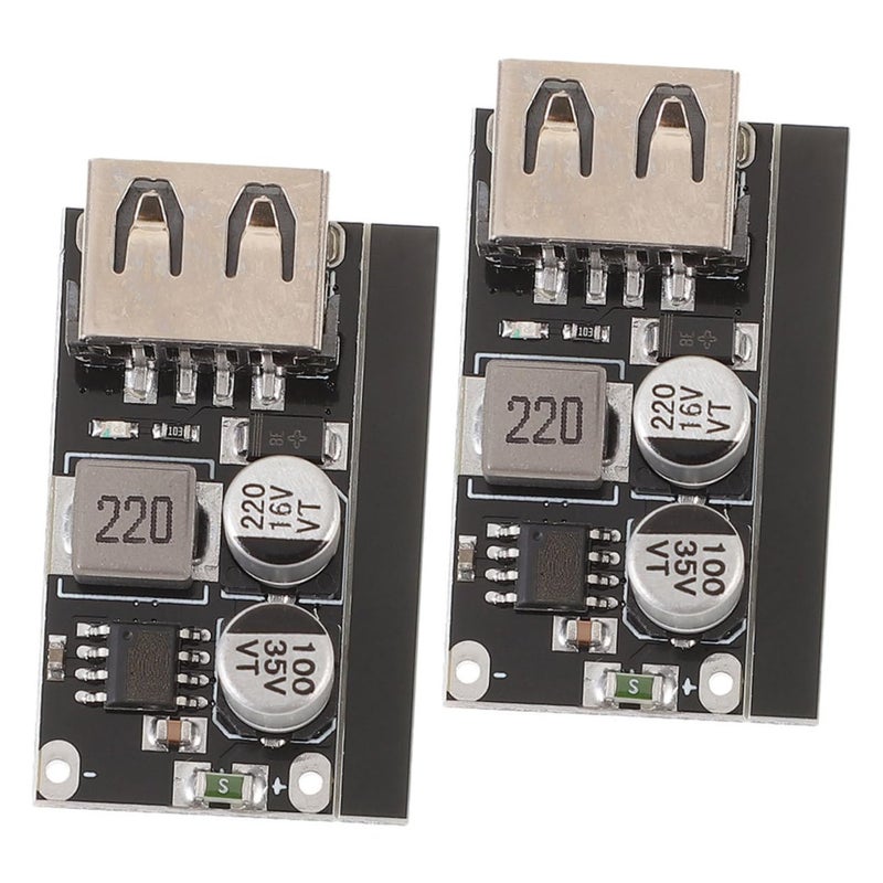 2Pcs 12V to 30V DC Converter Fast USB Charging Module for Mobile Devices Multi Use Power Supply - Image 2