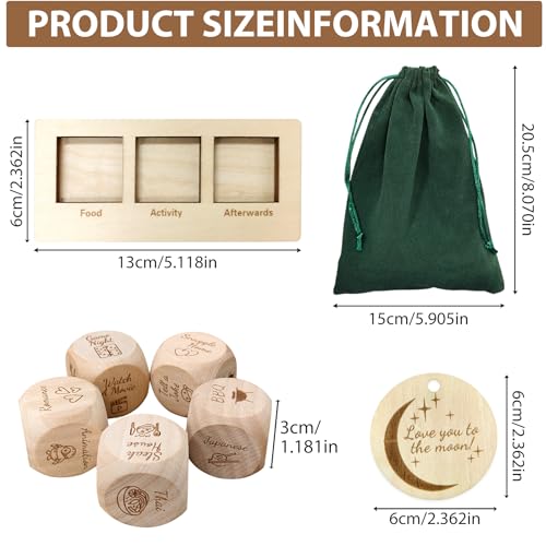 safoezy Valentines Day Gifts for Him Her Men Women Husband WifesFood DiceWedding for Men Women Him Her Gag Gifts Funny Gifts Date Night DiceCouples GiftsDinner Dice Couples Games - Image 5