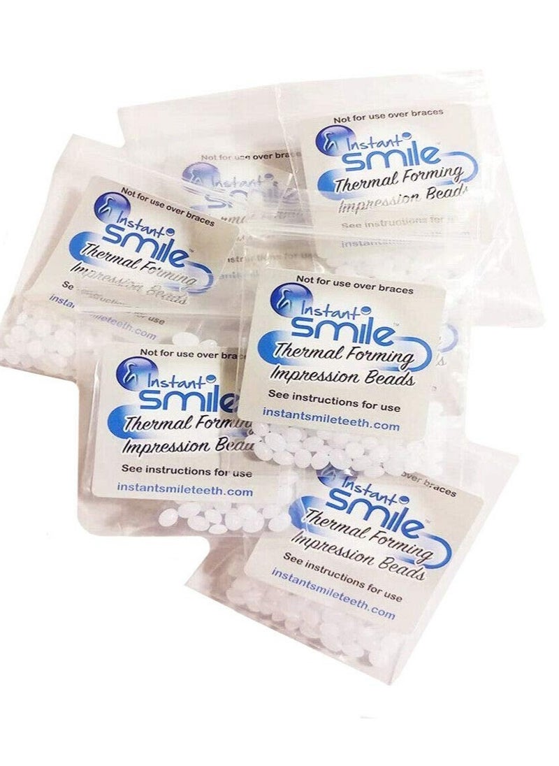 Instant Smile 8 Packages of Instant Smile Billy Bob Replacement Thermal Adhesive Fitting Beads for Fake Teeth  - Image 1