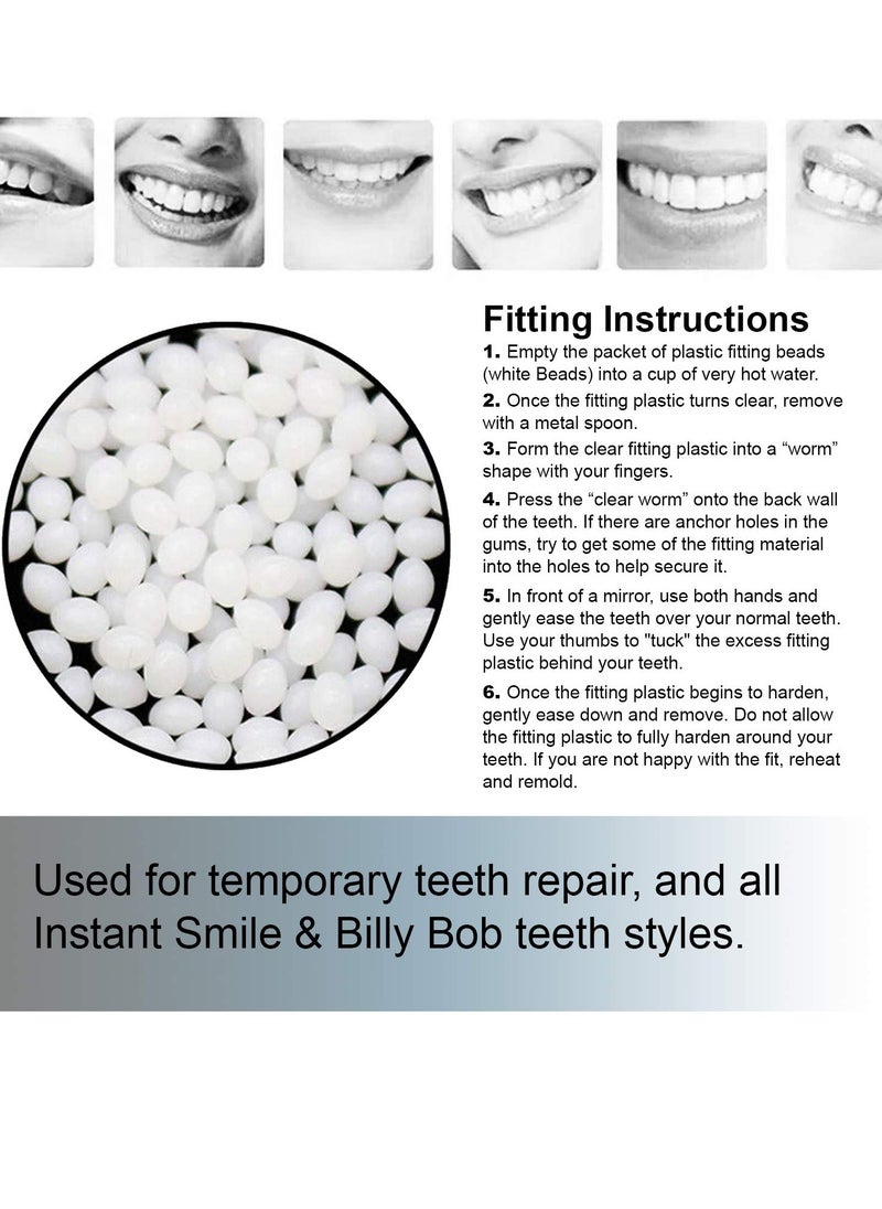 Instant Smile 8 Packages of Instant Smile Billy Bob Replacement Thermal Adhesive Fitting Beads for Fake Teeth  - Image 3