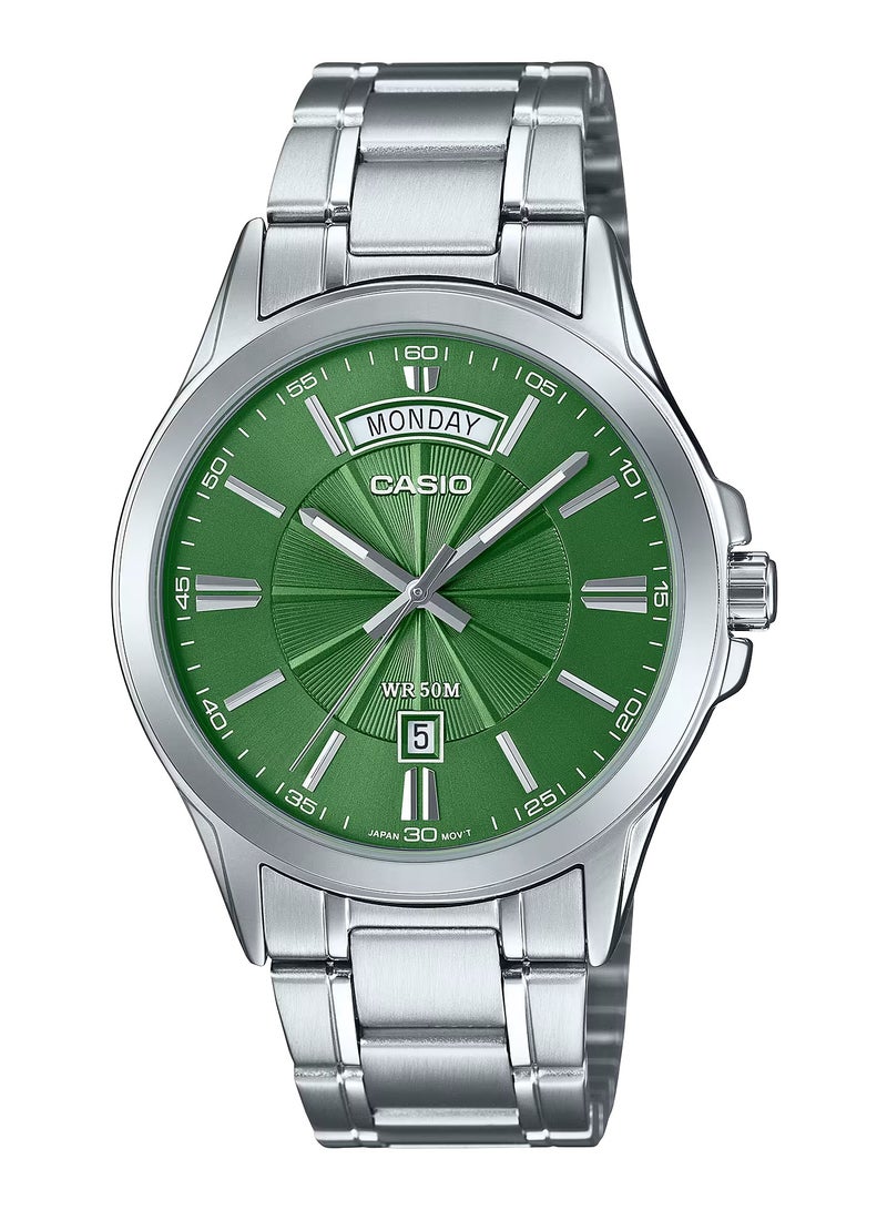 ساعة يد تناظرية قياسية للرجال MTP-1381D-3A