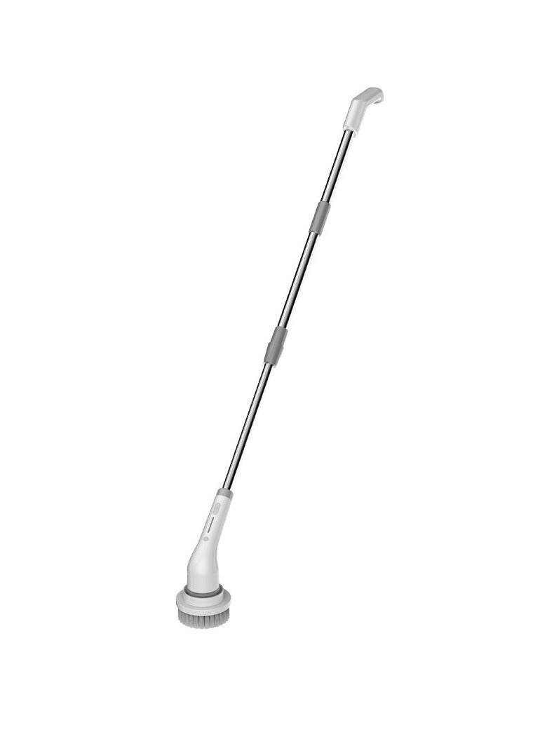 general 8-in-1 Cordless Electric Spin Scrubber, USB Charging Bathroom Wash Brush, Multifunctional Electric Cleaning for Bathroom Shower Bathtub Glass Car (Color : Gray) - Image 1
