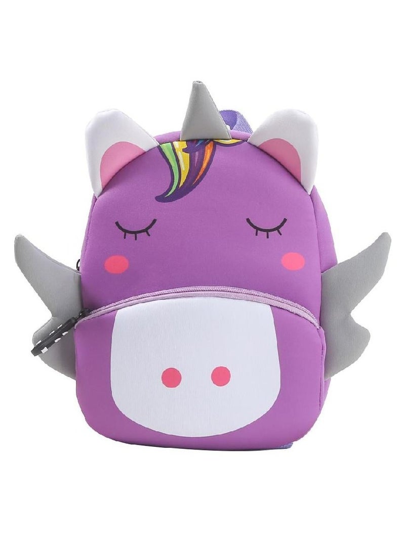 UNICORN 3D Unicorn Kinder Backpack Purple - Image 1