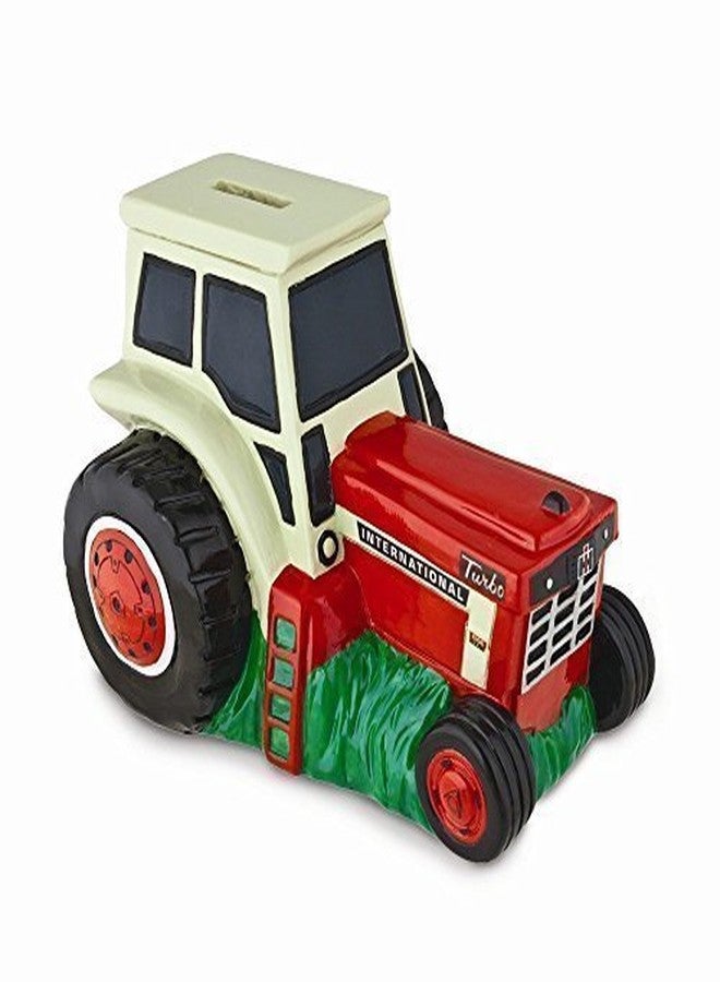 Farmall Ruksikhao Polyresin Red/White International Harvester Tractor Bank - Image 1
