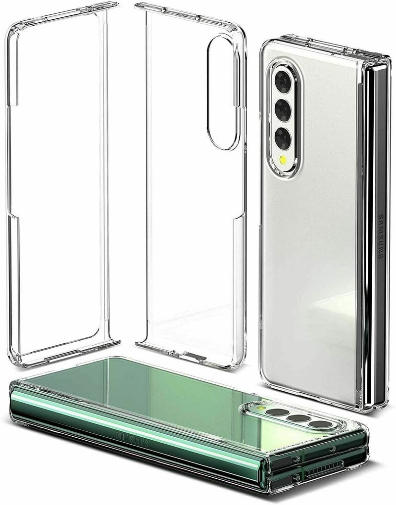 NP Samsung Z Fold 4 Case Shockproof Galaxy Fold 4 Case Covers Drop Protection Lightweight with Superb Design Clear