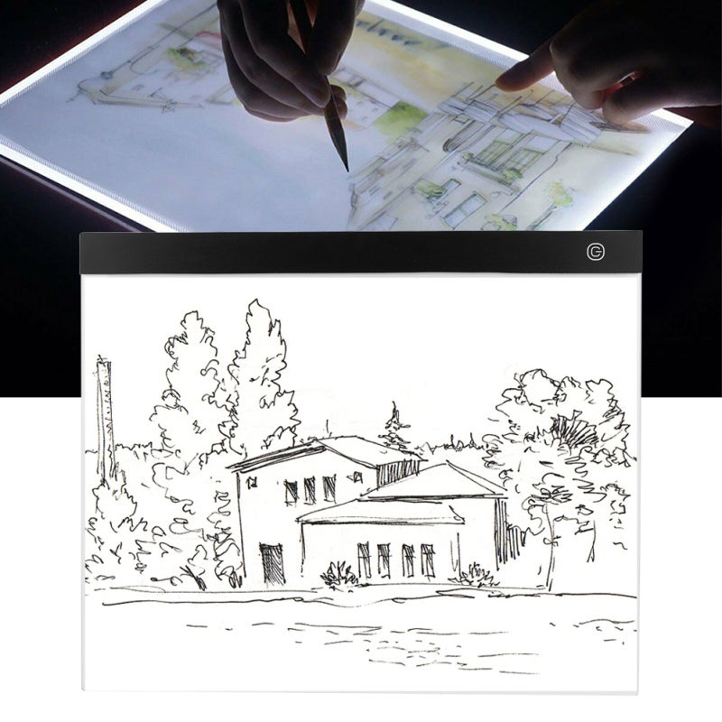 A3 Light Pad 10 Levels Dimmable Eye Protection Light With Memory Function - High Toughness Acrylic Panel Led Light Box For Artists Drawing Tracing Animation Tattoo Stencil Creation - Image 5
